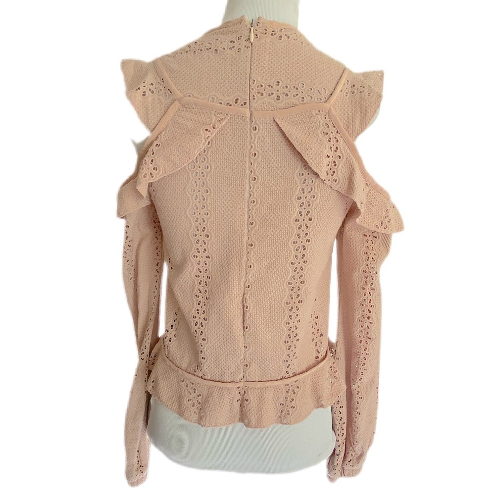 Nicholas Eyelet Cold-Shoulder Top - Picture 4 of 6